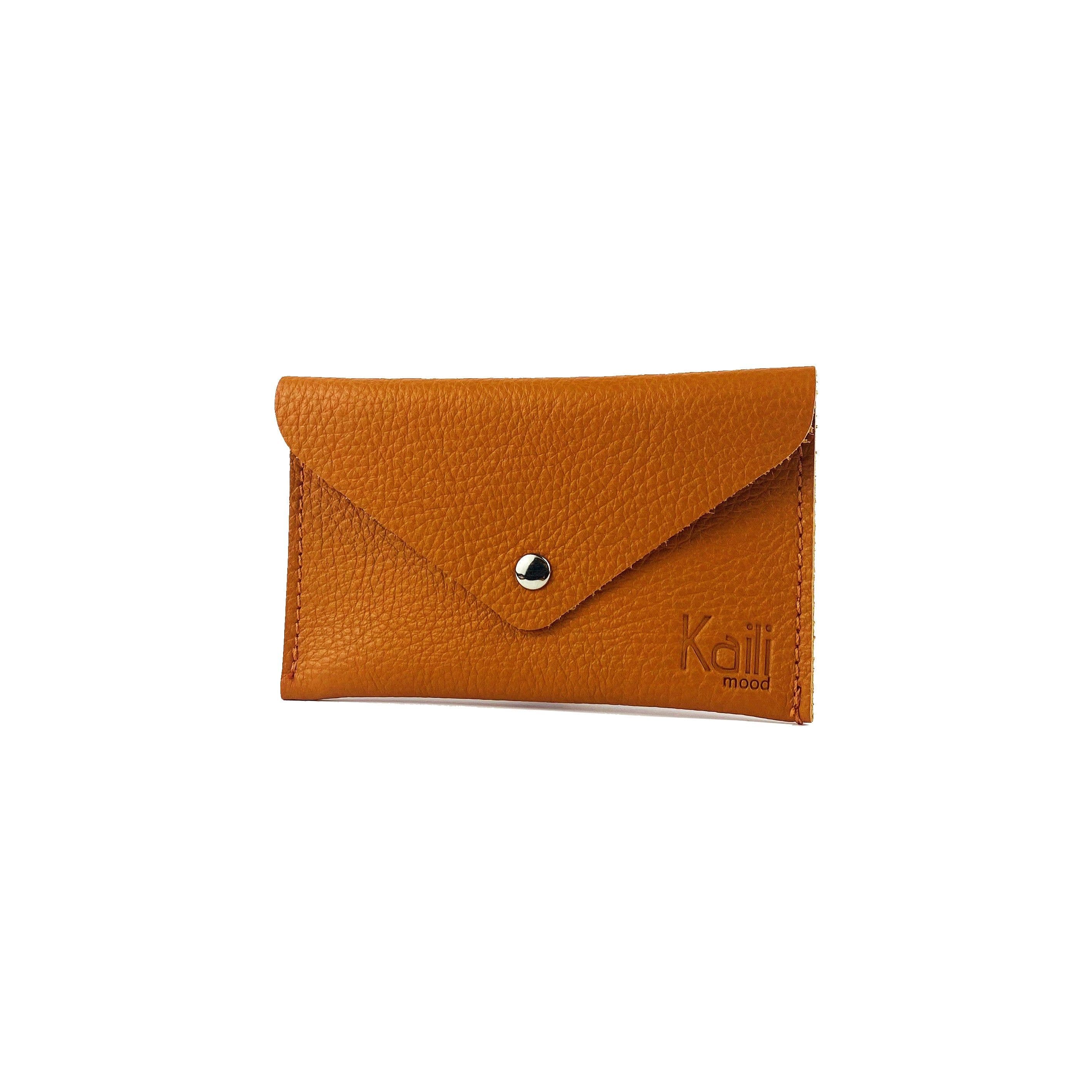 image-K0040LB | Pouch in Genuine Leather Made in Italy Col. Orange