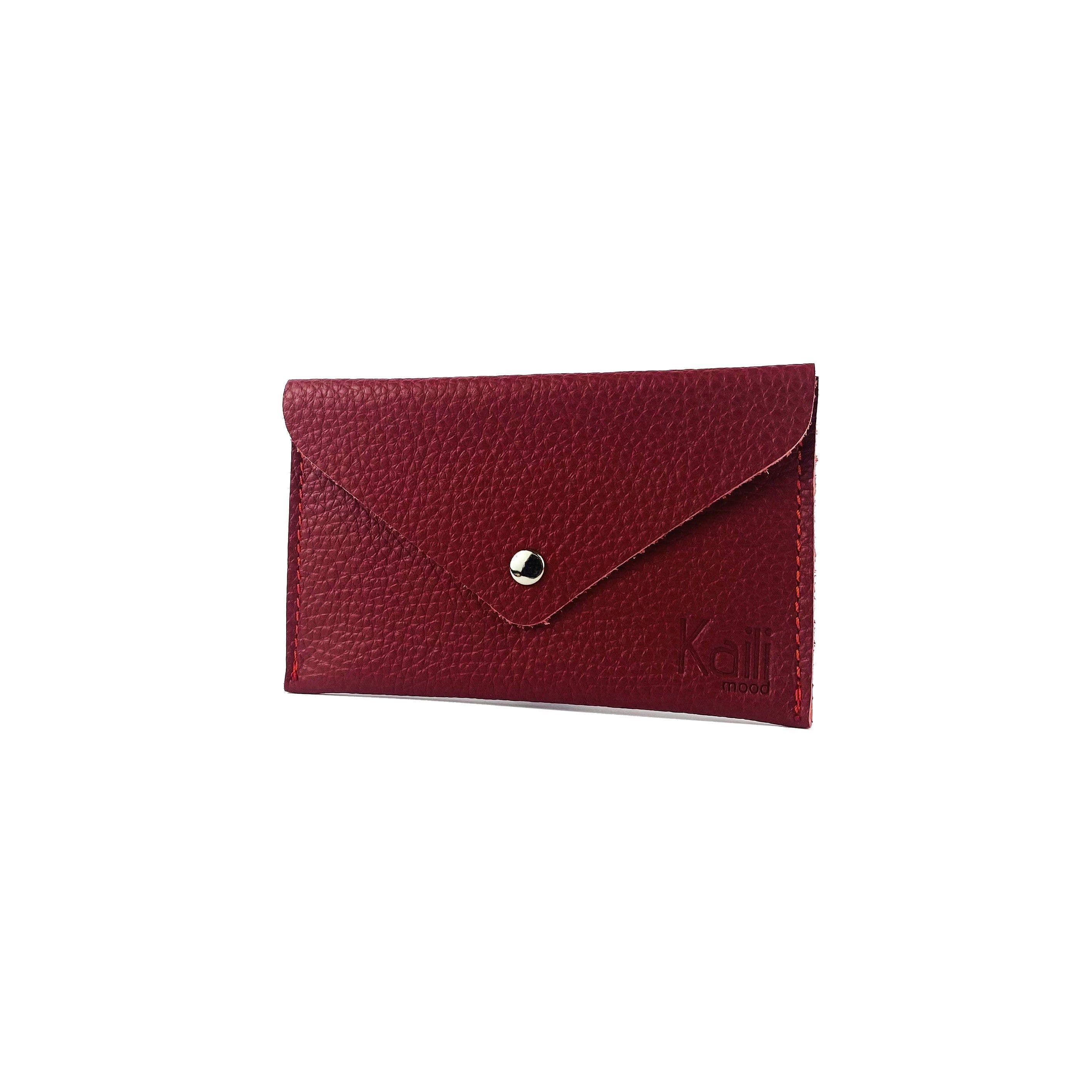 image-K0040VB | Pouch in Genuine Leather Made in Italy Col. Red