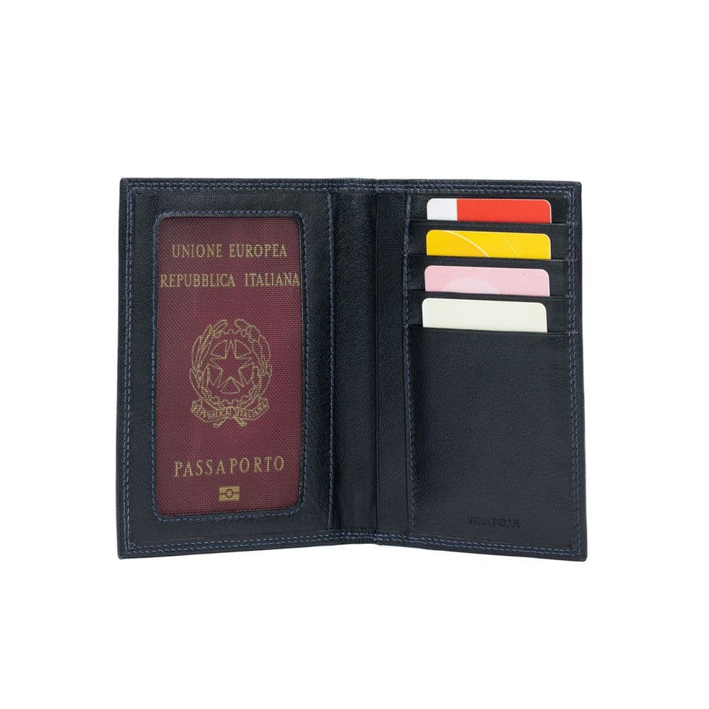 image-K10122AB | Documents/Passport Holder - Genuine Leather Col. Black