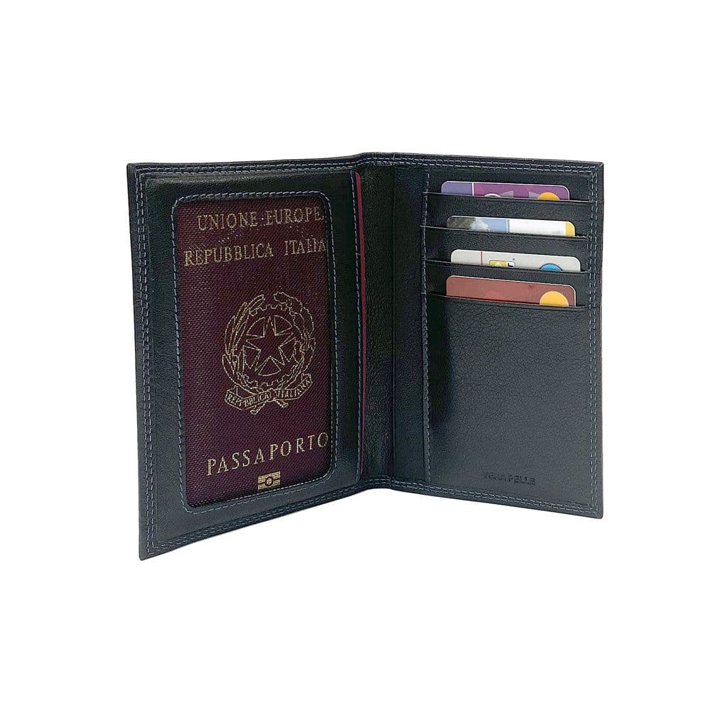 image-K10122AB | Documents/Passport Holder - Genuine Leather Col. Black