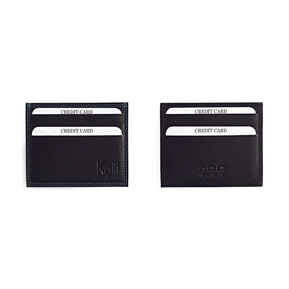 image-K10216AB | Credit Card Holder - Genuine Leather Col. Black