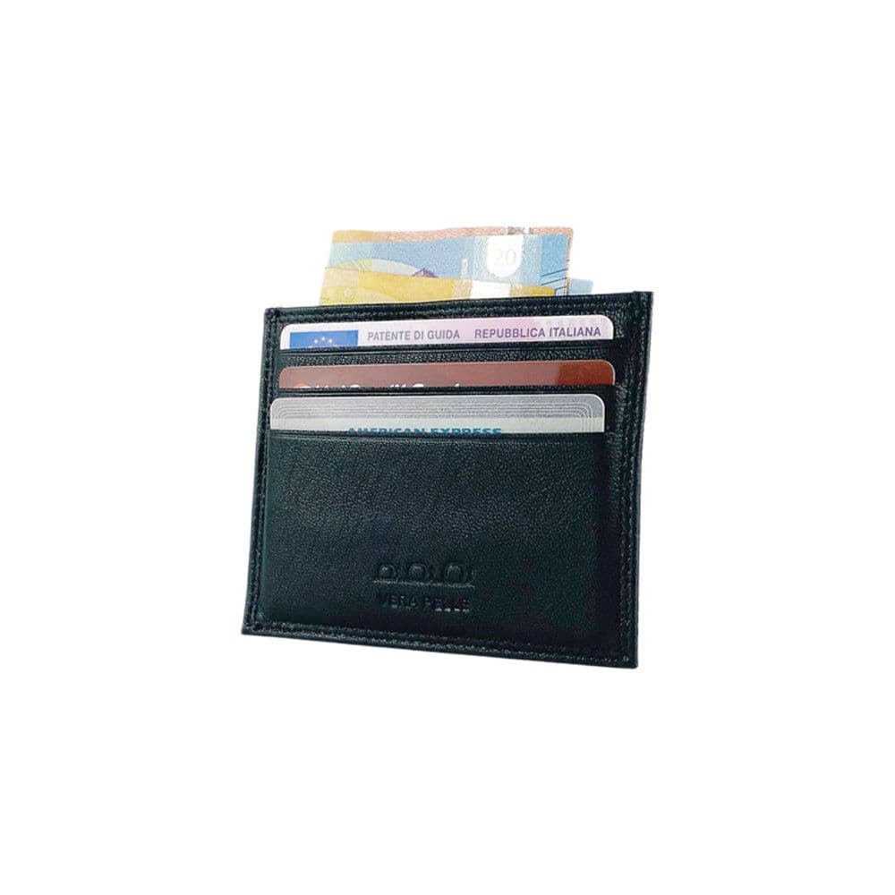 image-K10216AB | Credit Card Holder - Genuine Leather Col. Black