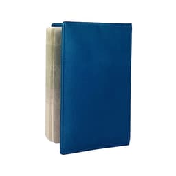 image-K10237MB | Copertina per Passaporto in Vera Pelle pieno fiore, con leggera grana. Colore Blu Jeans. Dimensioni da chiusa: cm 10 x 14 x 1 - Confezione: Gift Box rigido fondo/coperchio