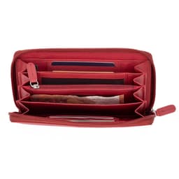 image-K10238VB | Women's Wallet with Zip Closure - Genuine Leather Col. Red