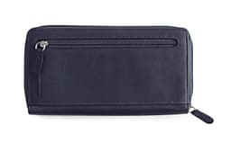 image-K10438DB | Women's Wallet with Zip Closure - Genuine Leather Col. Blue