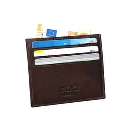 image-K10616BB | Credit Card Holder - Genuine Dark Brown Leather