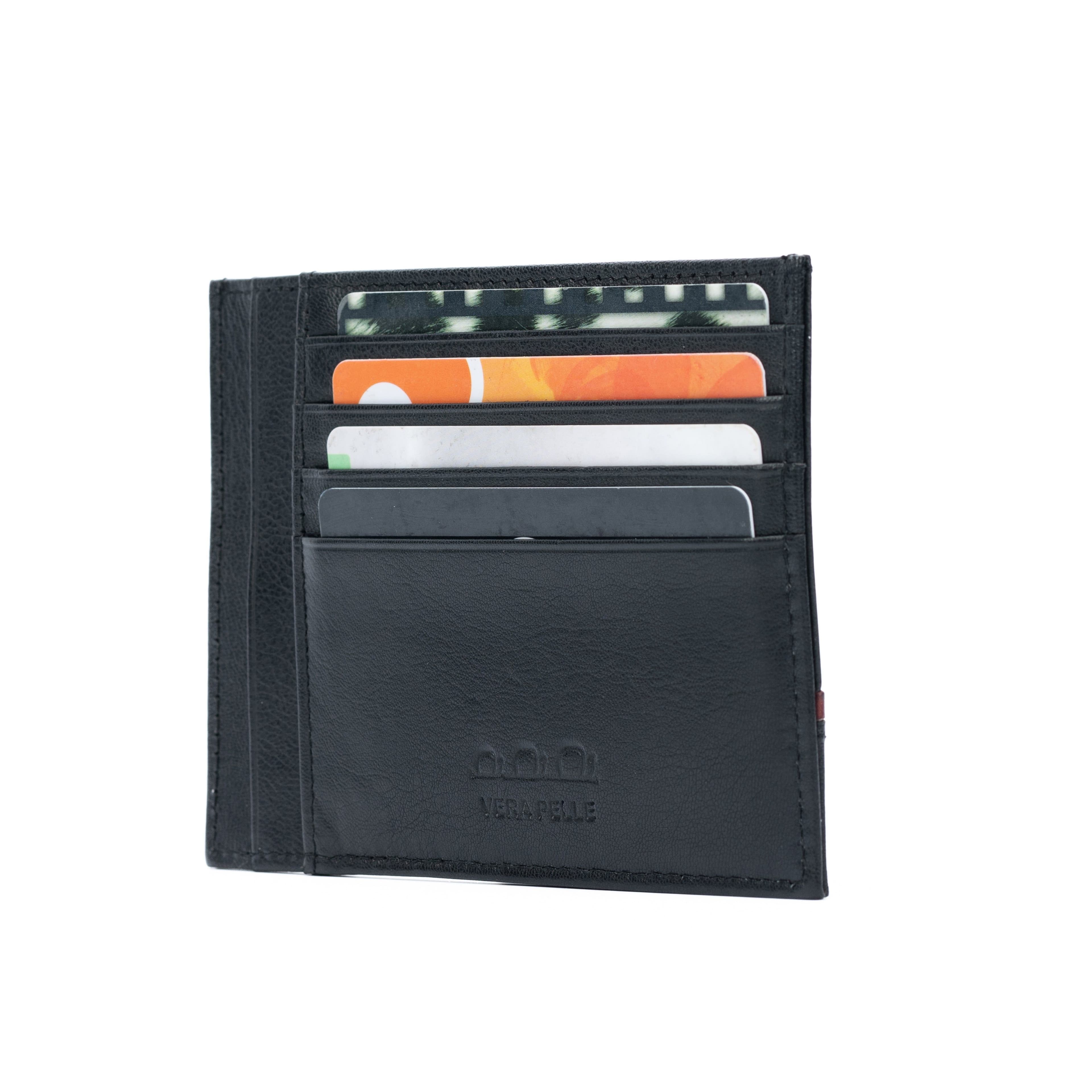 image-K10907AB | Portadocumenti/Carte di credito in Vera Pelle Col. Nero