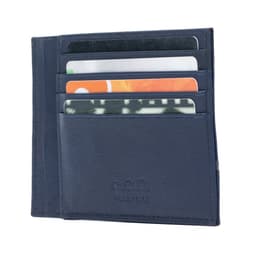 image-K10907DB | Portadocumenti/Carte di Credito in Vera Pelle Col. Blu