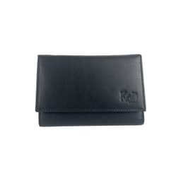 image-K11433AB | Portafogli Donna in Vera Pelle pieno fiore, con leggera grana. Colore Nero. Dimensioni da chiuso: cm 14 x 10,5 x 2,5. Confezione: Gift Box rigido fondo/coperchio