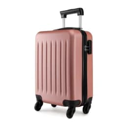 image-K1872L - Kono 19 Inch ABS Hard Shell Carry On Luggage 4 Wheel Spinner Suitcase - Nude