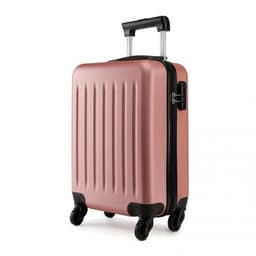 image-K1872L - Kono 19 Inch ABS Hard Shell Carry On Luggage 4 Wheel Spinner Suitcase - Nude