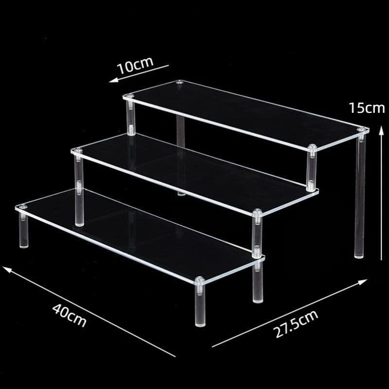 image-Acrylic Display stand for Amiibo Funko POP Figures,Cupcake Cosmetic Nail Polish Clay Figurine Jewelry for Display Stand Riser