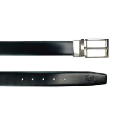 image-K4002AFB | Double Face Men's Belt - Genuine Leather Col. Black/Grey