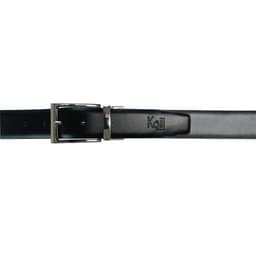 image-K4002AFB | Double Face Men's Belt - Genuine Leather Col. Black/Grey