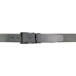 image-K4002AFB | Double Face Men's Belt - Genuine Leather Col. Black/Grey