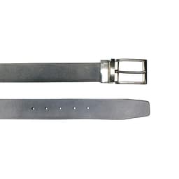 image-K4002AFB | Double Face Men's Belt - Genuine Leather Col. Black/Grey