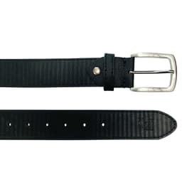 image-K4009AB | Cintura Uomo Allover in Fodera Pelle Finitura in Pu. Colore Nero. Dimensioni: cm 125 x 3,8 x 0,5 (giro vita cm 110). Confezione: Gift Box rigido fondo/coperchio