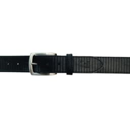 image-K4009AB | Cintura Uomo Allover in Fodera Pelle Finitura in Pu. Colore Nero. Dimensioni: cm 125 x 3,8 x 0,5 (giro vita cm 110). Confezione: Gift Box rigido fondo/coperchio