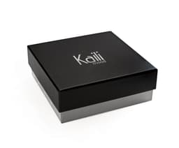 image-K4010DB | Stone Washed Col. Blue Canvas Ribbon Belt with Matt Black Buckle. Dimensions: cm 125 x 4 x 0,5 One Size - Can be shortened. Packaging: rigid bottom/lid Gift Box
