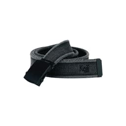 image-K4010KB | Stone Washed Col. Anthracite Canvas Ribbon Belt with Matt Black Buckle. Dimensions: cm 125 x 4 x 0,5 One Size - Can be shortened. Packaging: rigid bottom/lid Gift Box