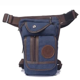 image-High Quality Men's Canvas Drop Leg Bag Military Motorcycle Multi-purpose Messenger Shoulder Bags Belt Hip Bum Waist Fanny Pack