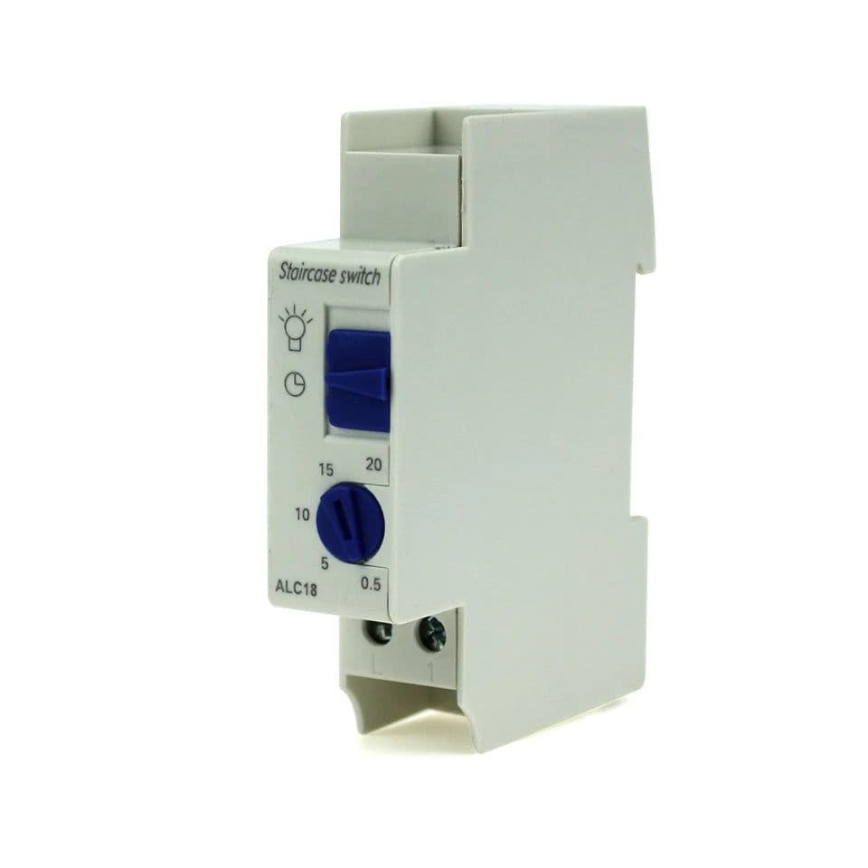image-ALC18 Din rail staircase light time switch timer controller for Corridor Lighting Mechanical Din Rail Timer 16A 220V