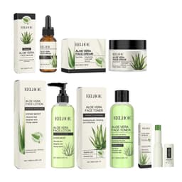 image-Eelhoe Aloe Vera Skin Care Series Fade Fine Lines Light Weight Improving Elasticity Nourishing Hydrating Facial Moisturizing Set