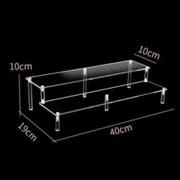 image-Acrylic Display stand for Amiibo Funko POP Figures,Cupcake Cosmetic Nail Polish Clay Figurine Jewelry for Display Stand Riser