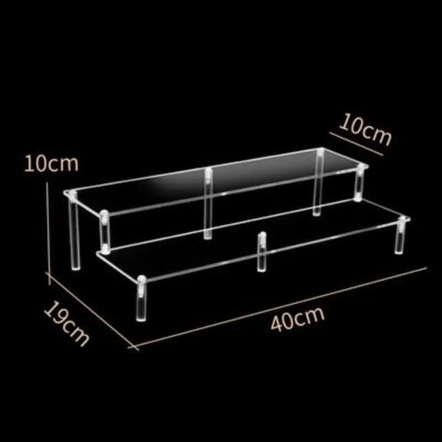 image-Acrylic Display stand for Amiibo Funko POP Figures,Cupcake Cosmetic Nail Polish Clay Figurine Jewelry for Display Stand Riser