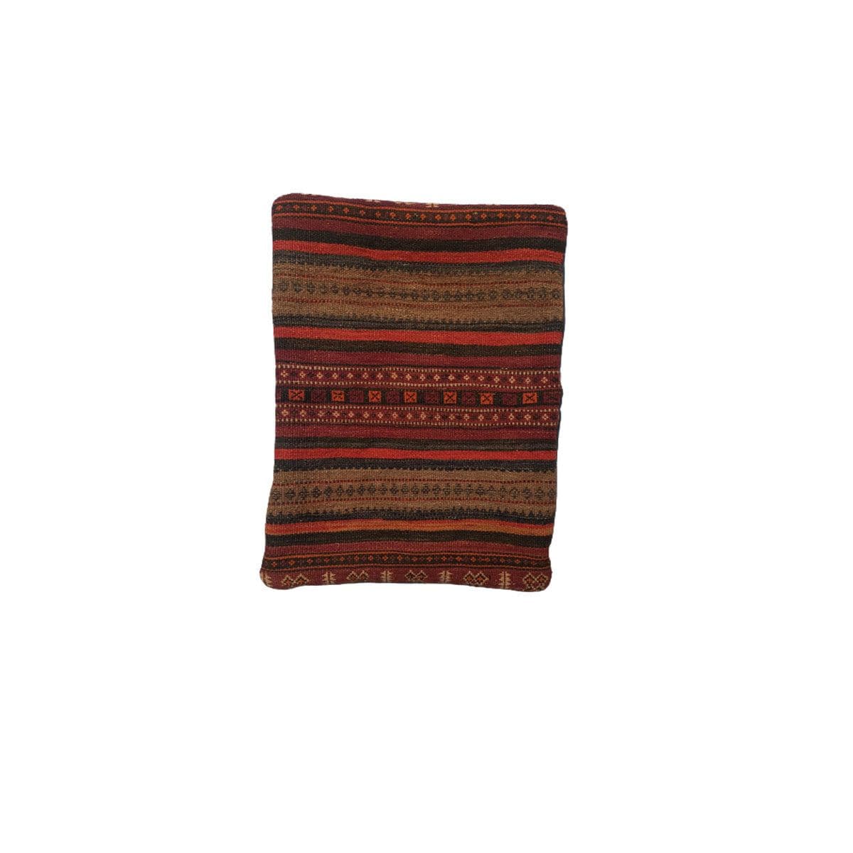 image-Baluchi Kilim Handwoven Congo Brown Cushion Cover