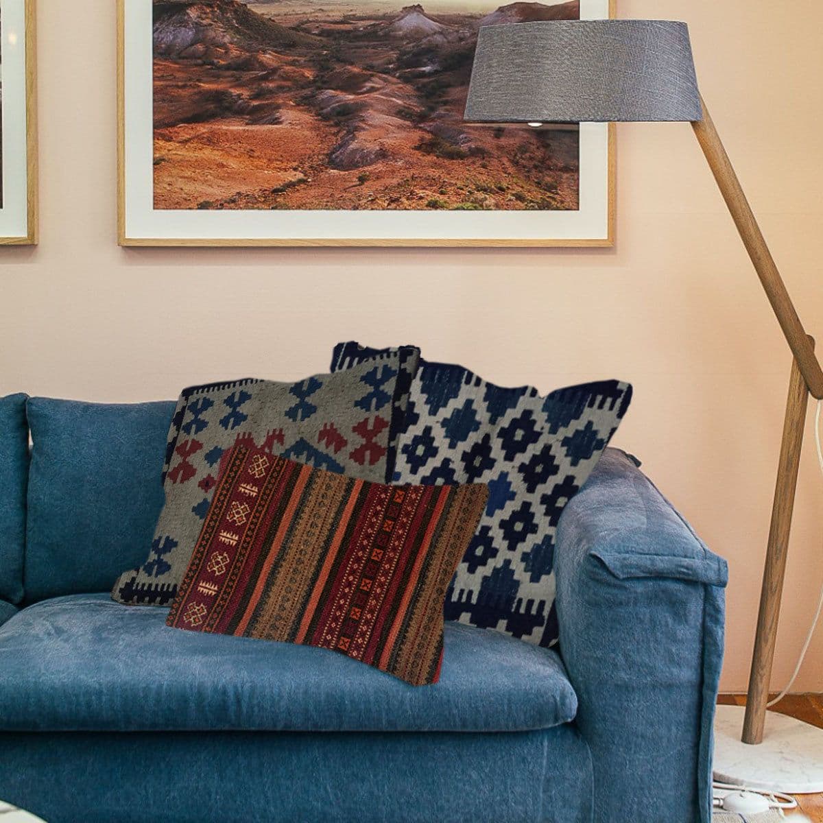 image-Baluchi Kilim Handwoven Creole Cushion Cover