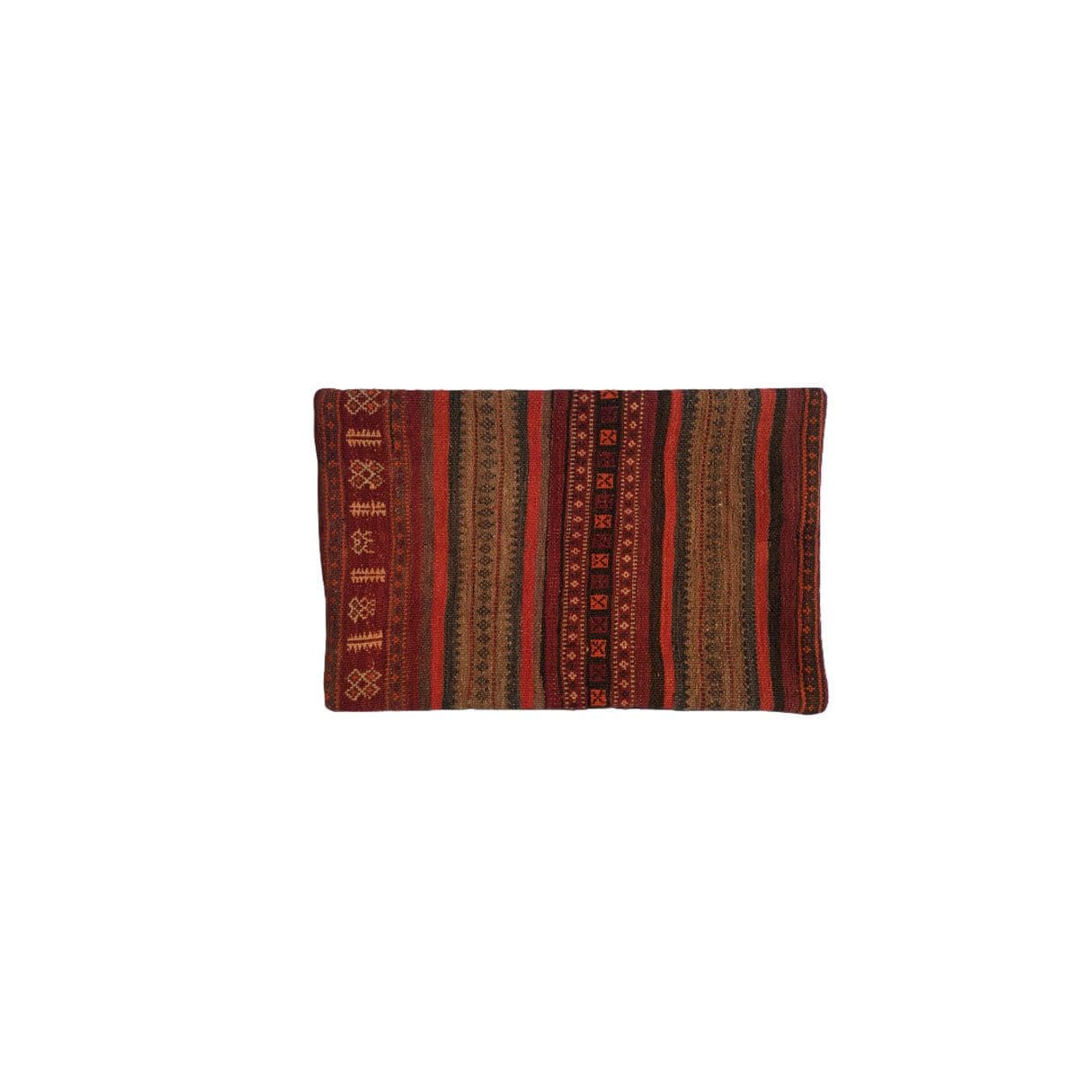 image-Baluchi Kilim Handwoven Merlot Cushion Cover