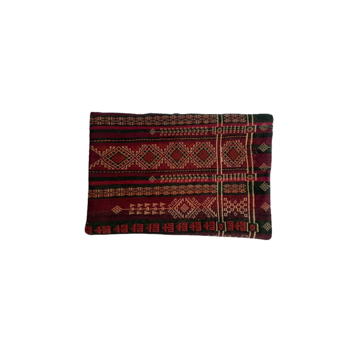 image-Baluchi Kilim Handwoven Tobacco Brown Cushion Cover