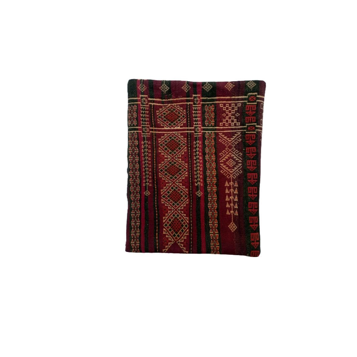image-Baluchi Kilim Handwoven Tobacco Brown Cushion Cover