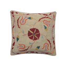 image-Embroidered Woolen Como Cushion Cover