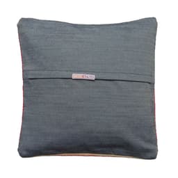 image-Embroidered Woolen Como Cushion Cover