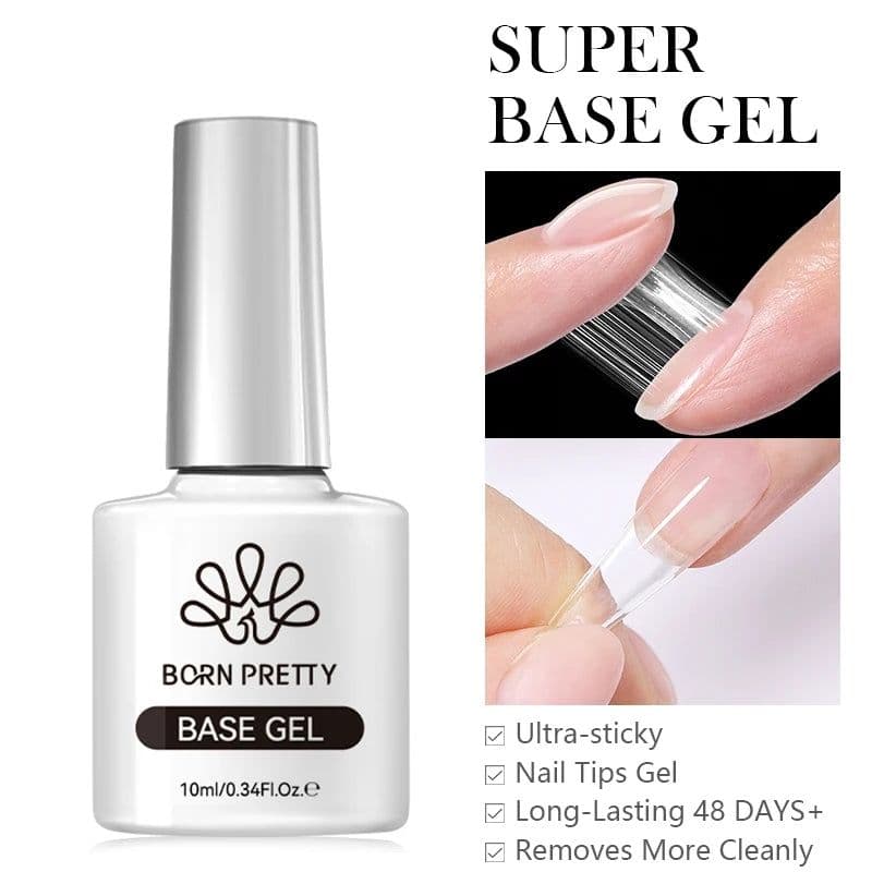 image-BORN PRETTY Milky White Jelly Nude Gel Nail Polish 10ml White Translucent Soak Off Gel Vernis Semi Permanent Need UV Light Cure