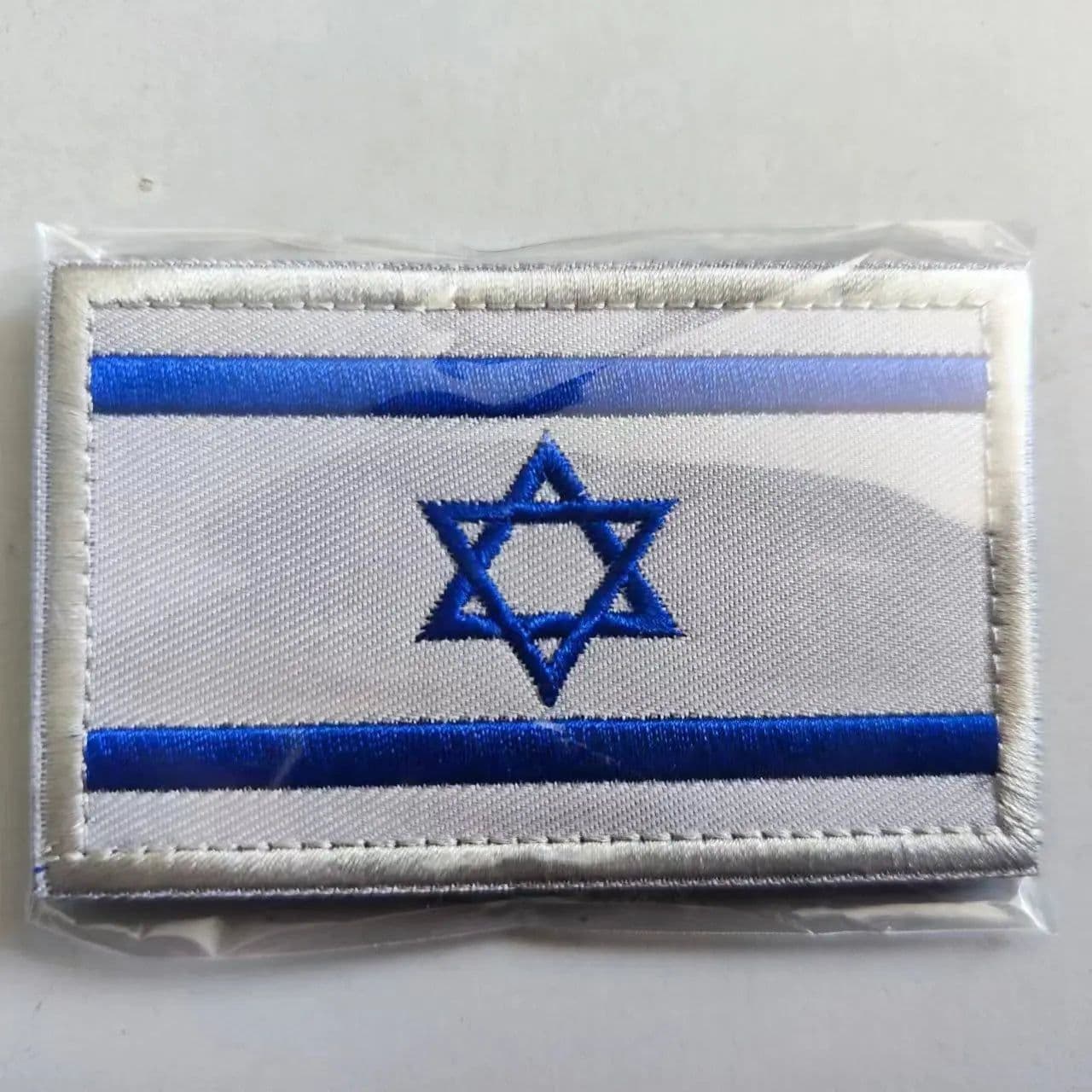 image-1pcs Embroidery Israel Flag Brassard Tactical Patch Cloth Punisher Armband Army Hook And Loop Emblem Morale Combat Badge