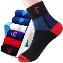 image-10/5/3pairs Breathable Con Sports Stockings Men Bamboo Fiber Autumn and Winter Men Socks Sweat Absorption Deodorant Business Sox