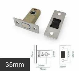 image-Magnetic mute magnetic lock Silent lock body Bathroom door magnetic lock core Eccentric lock Margin 22mm 25mm 30mm 35mm 40mm 50