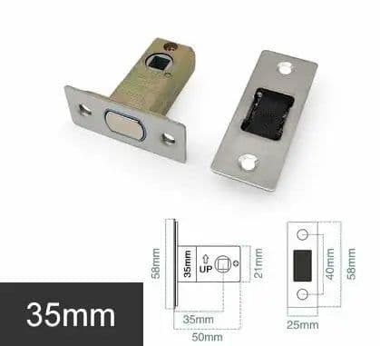 image-Magnetic mute magnetic lock Silent lock body Bathroom door magnetic lock core Eccentric lock Margin 22mm 25mm 30mm 35mm 40mm 50