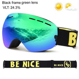 image-UV400 Double Layers Anti-fog Ski Goggles Lens Ski Mask Glasses Skiing Snow Snowboard Eyewear Mirror Polarize Goggles for Men