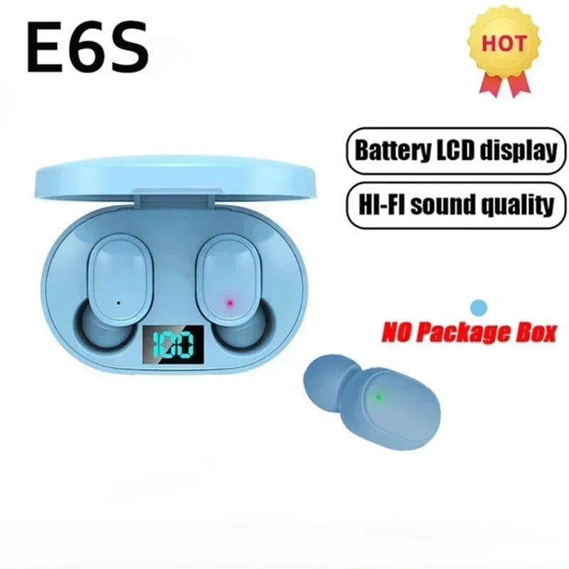 image-E6S Wireless Bluetooth Earphones TWS Bluetooth Headset Wireless Earbuds Noise Cancelling Earphones with Microphone Headphones