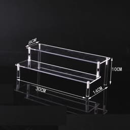 image-Acrylic Display stand for Amiibo Funko POP Figures,Cupcake Cosmetic Nail Polish Clay Figurine Jewelry for Display Stand Riser
