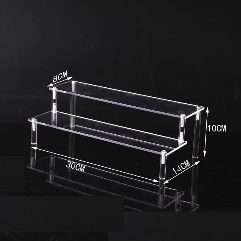 image-Acrylic Display stand for Amiibo Funko POP Figures,Cupcake Cosmetic Nail Polish Clay Figurine Jewelry for Display Stand Riser