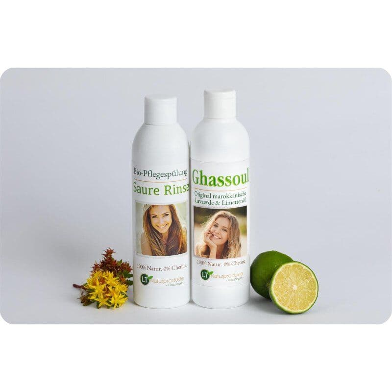 image-Lava Clay Hair Care Set | 250 ml ready-mix lime oil, 250 ml acid rinse