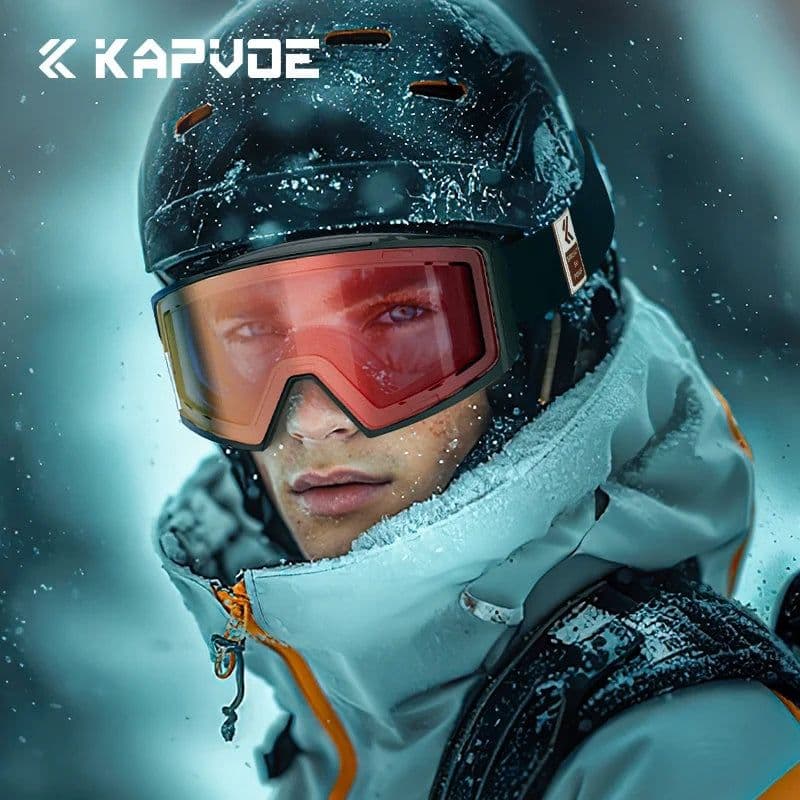 image-KAPVOE Photochromic Men Women Outdoor Sports Ski goggles Anti-fog Snowboarding Snowmobile Glasses UV400 Teen Charistmas Cycling