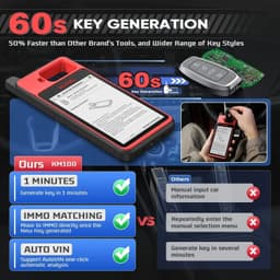 image-Autel MaxiIM KM100 Key Fob Programming Immobilizer Tool 2PCS Autel IKEY for 60s Key Generation OBD IMMO Key Learning on 99% Car