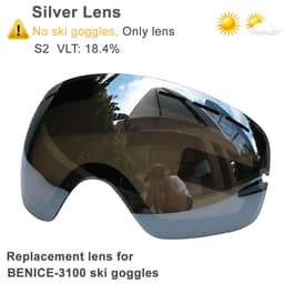 image-UV400 Double Layers Anti-fog Ski Goggles Lens Ski Mask Glasses Skiing Snow Snowboard Eyewear Mirror Polarize Goggles for Men