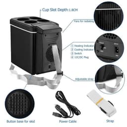 image-12V 6L Car Freezer Mini Freezer Portable Auto Refrigerator Outdoor Refrigerator Auto Refrigerator Car Heater Cooler